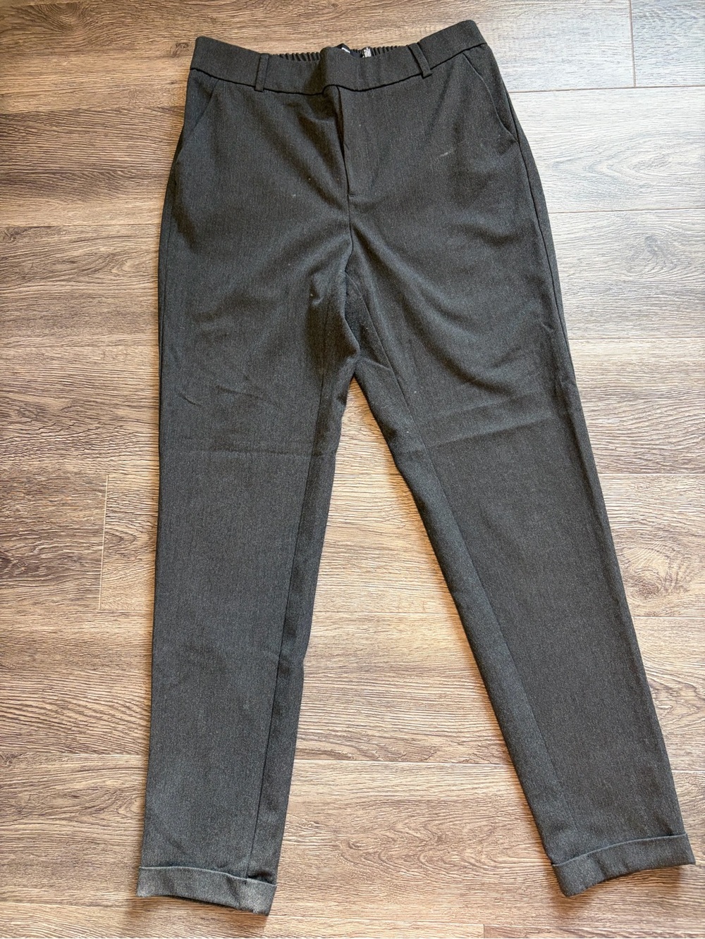 Vero Moda Men's Dark Charcoal Dress Trousers